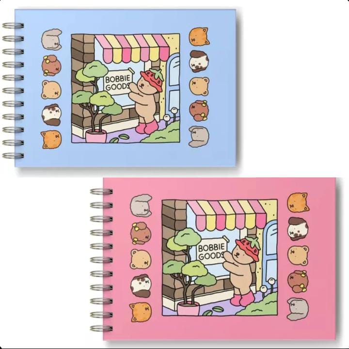 Imagem dois cadernos para colorir, tema Bobbie Goods
